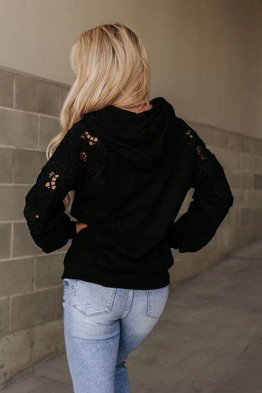 University Hoodie - Love Story Black - Tops