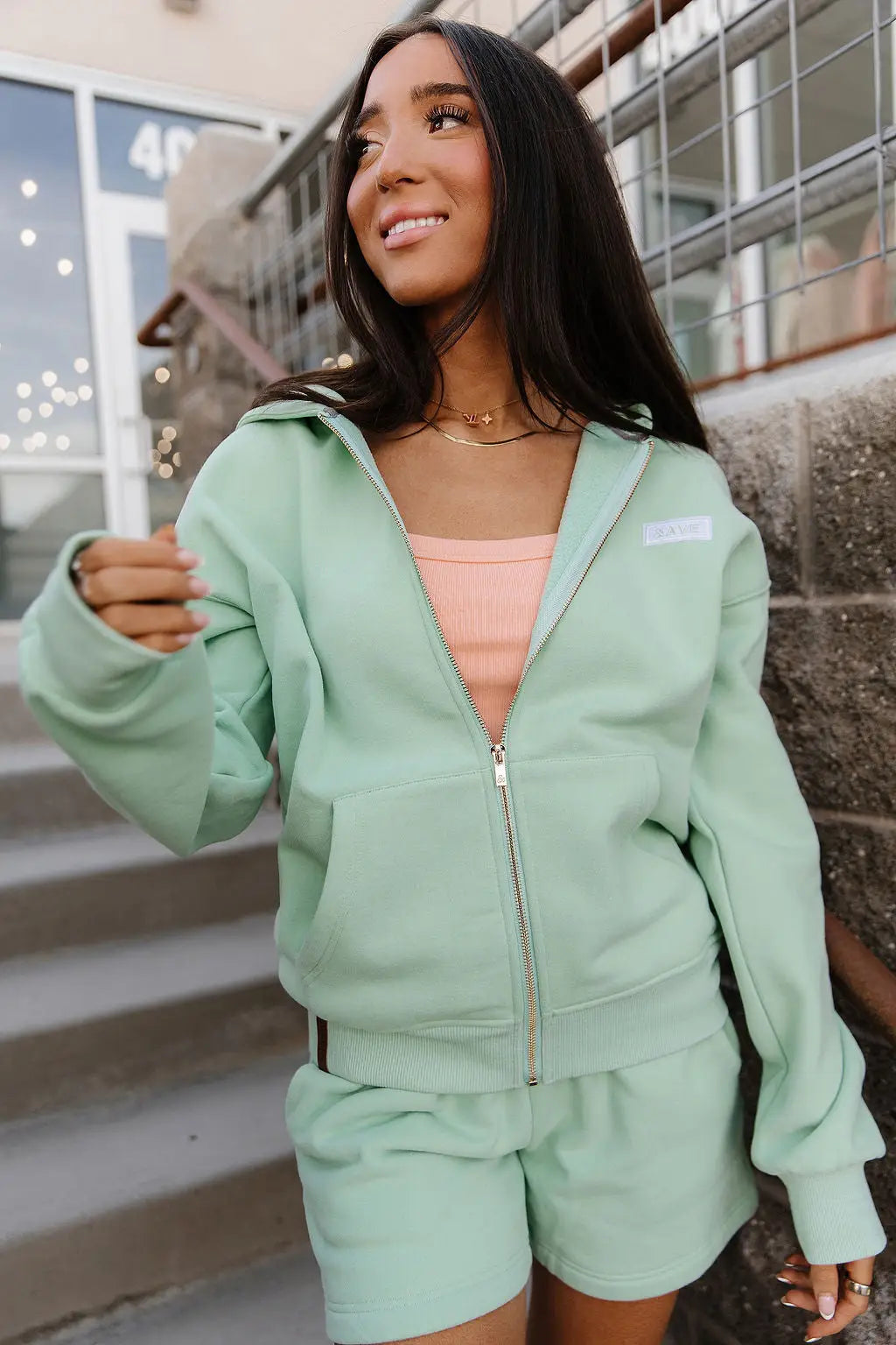 Comfort Zone FullZip - Mint - MELISSA JEAN