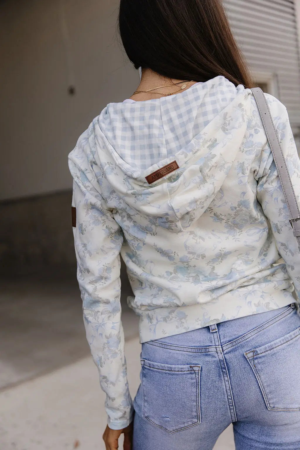 FullZip Sweatshirt - Blue Ribbon Blooms - Tops