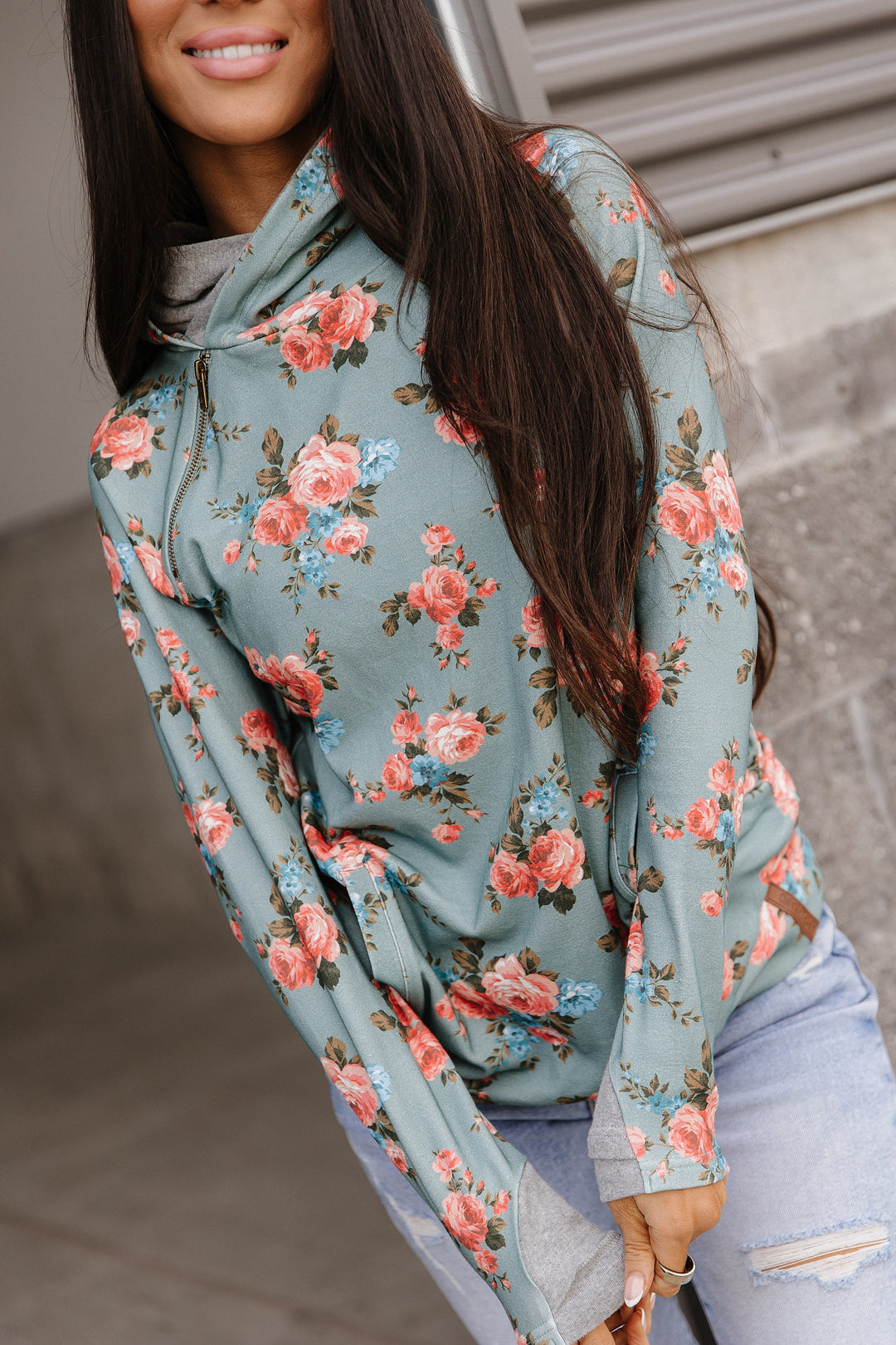 DoubleHood™ Sweatshirt - Blue Skies Ahead - MELISSA JEAN