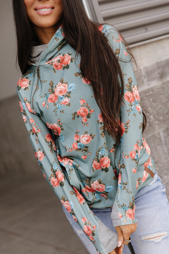 DoubleHood™ Sweatshirt - Blue Skies Ahead - MELISSA JEAN