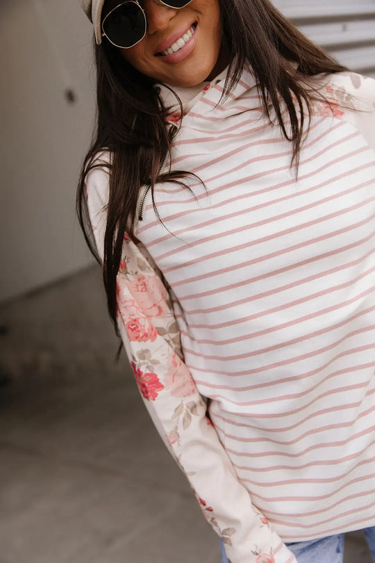 DoubleHood™ Sweatshirt - Blossom Breeze - Tops