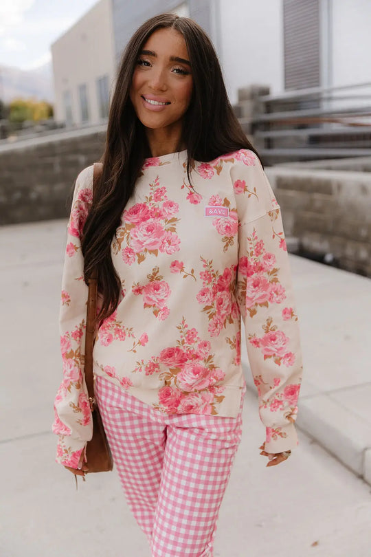 University SideSlit Pullover - Petal Season - Tops