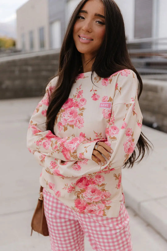 University SideSlit Pullover - Petal Season - Tops