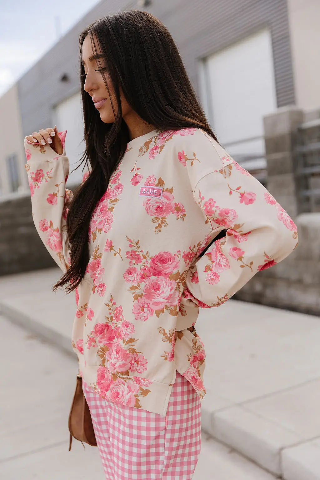 University SideSlit Pullover - Petal Season - Tops