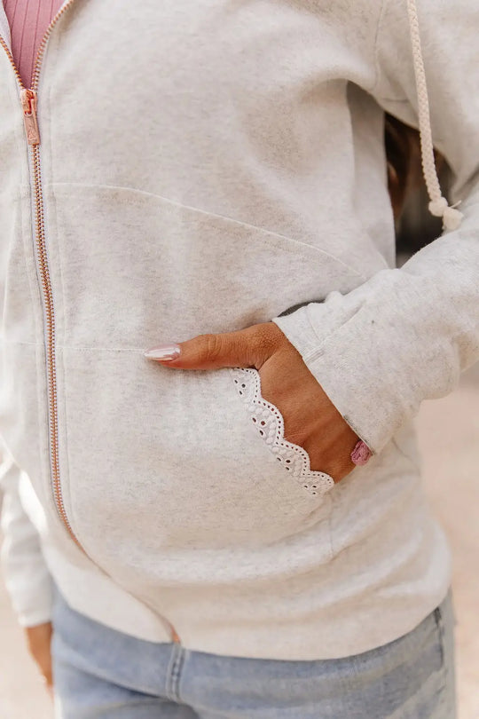 FullZip Sweatshirt - Blossom Bliss - Tops