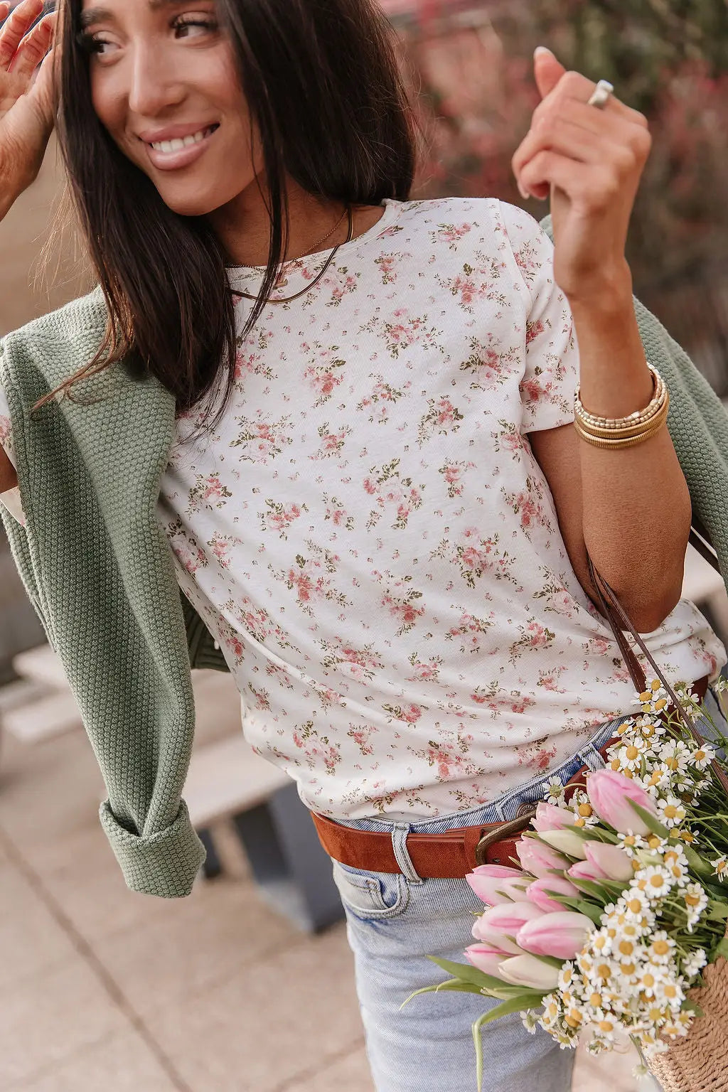 Cloud Knit Cardigan - Fern - Tops