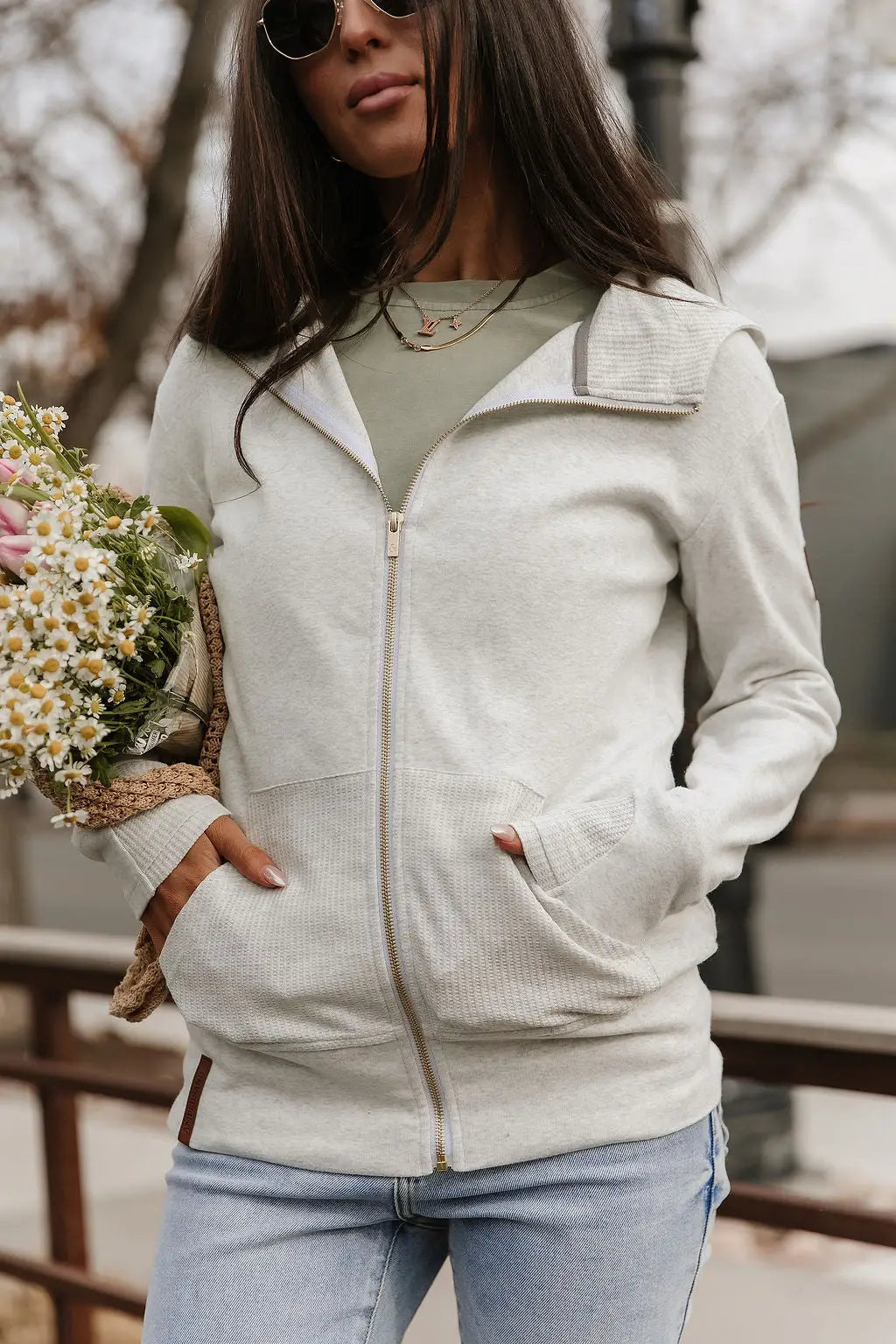 FullZip Sweatshirt - Cloud Nine - Tops