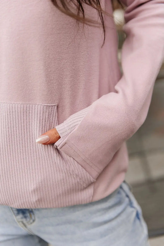 HalfZip Sweatshirt - Lilac Dreams - Tops
