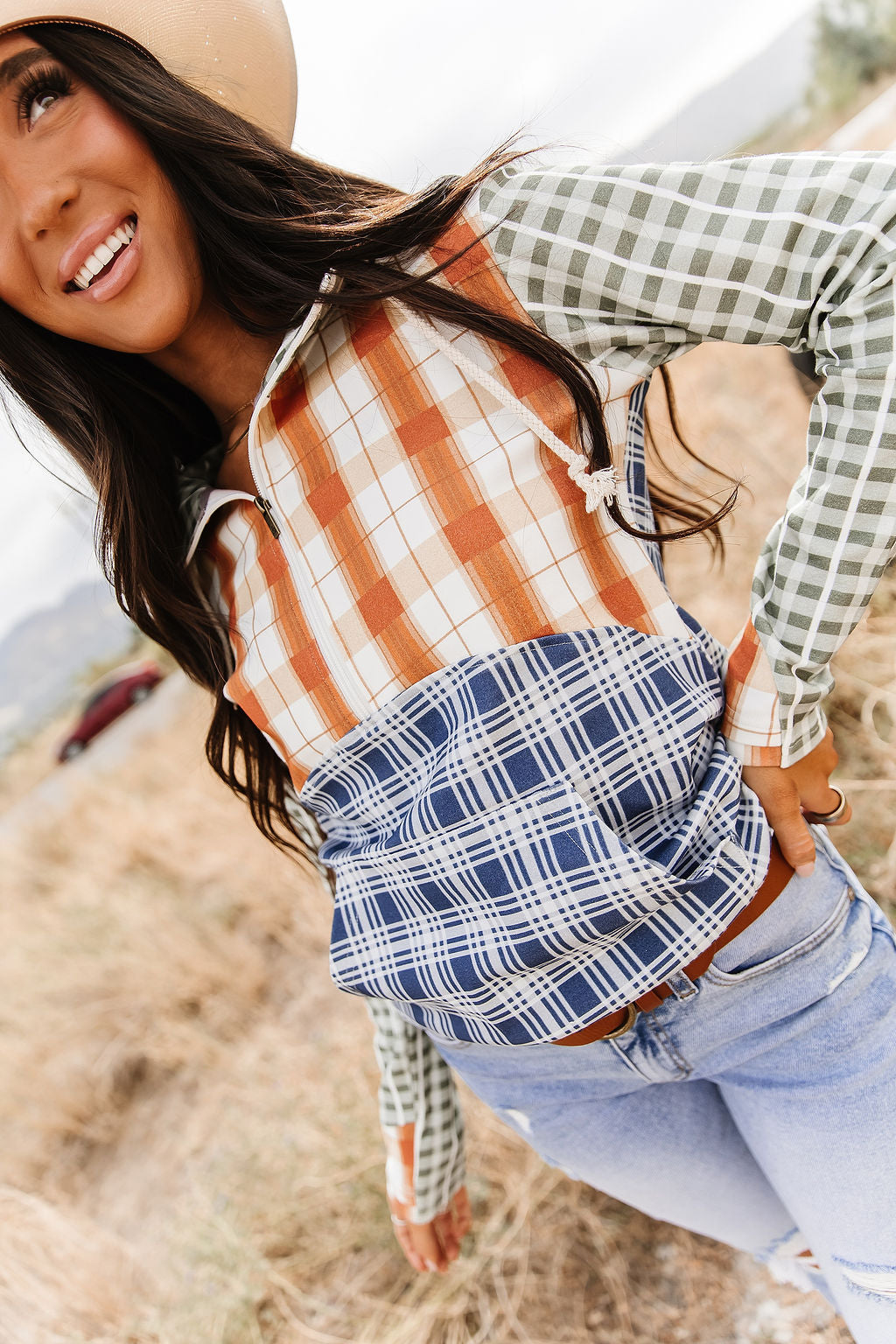 HalfZip Sweatshirt - Cowpoke Cutie - MELISSA JEAN