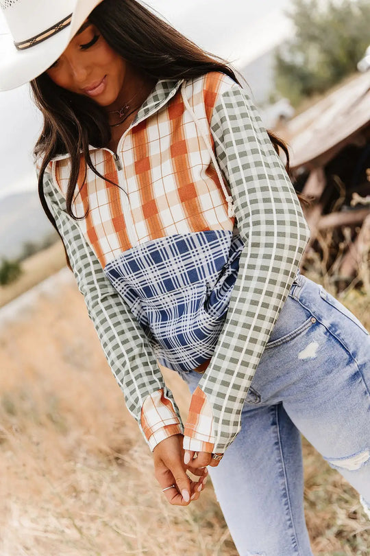 HalfZip Sweatshirt - Cowpoke Cutie - Tops