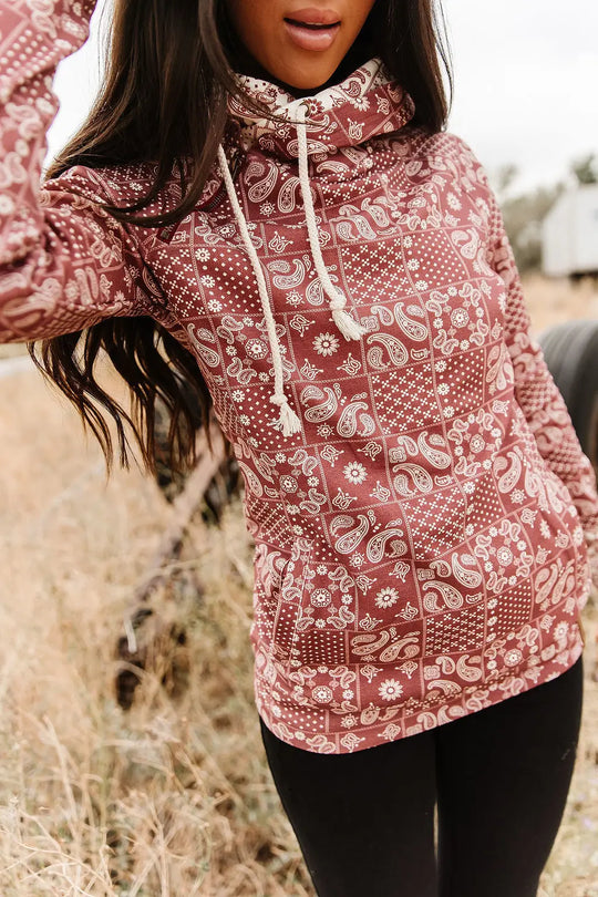 DoubleHood™ Sweatshirt - Cowboy Kisses - Tops