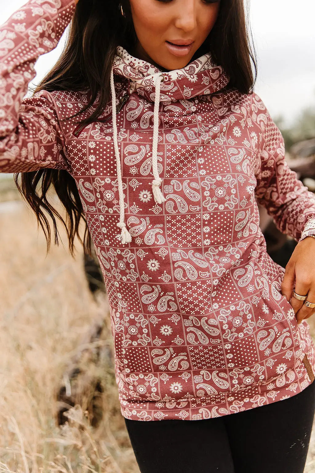 DoubleHood™ Sweatshirt - Cowboy Kisses - Tops