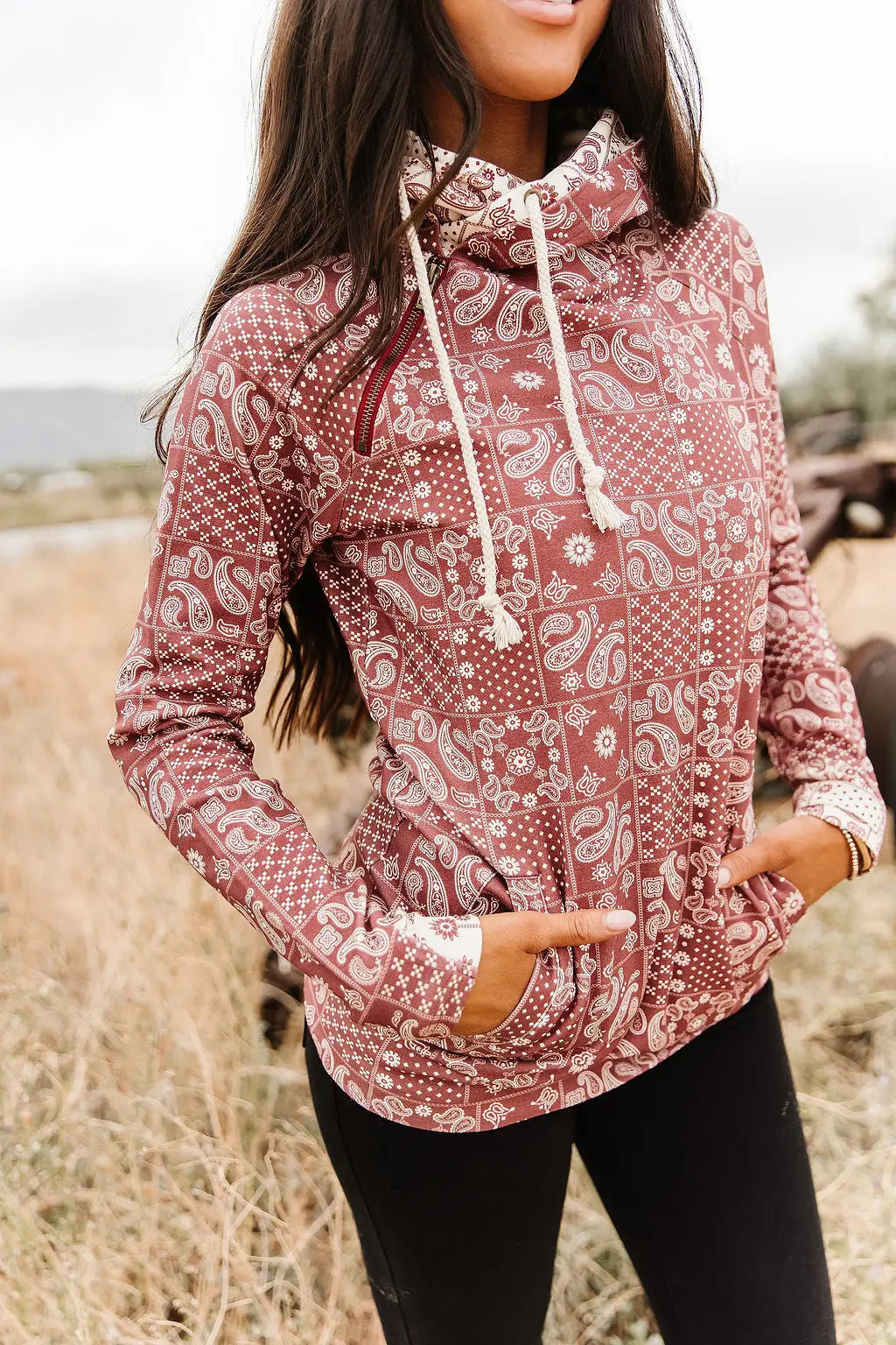 DoubleHood™ Sweatshirt - Cowboy Kisses - Tops