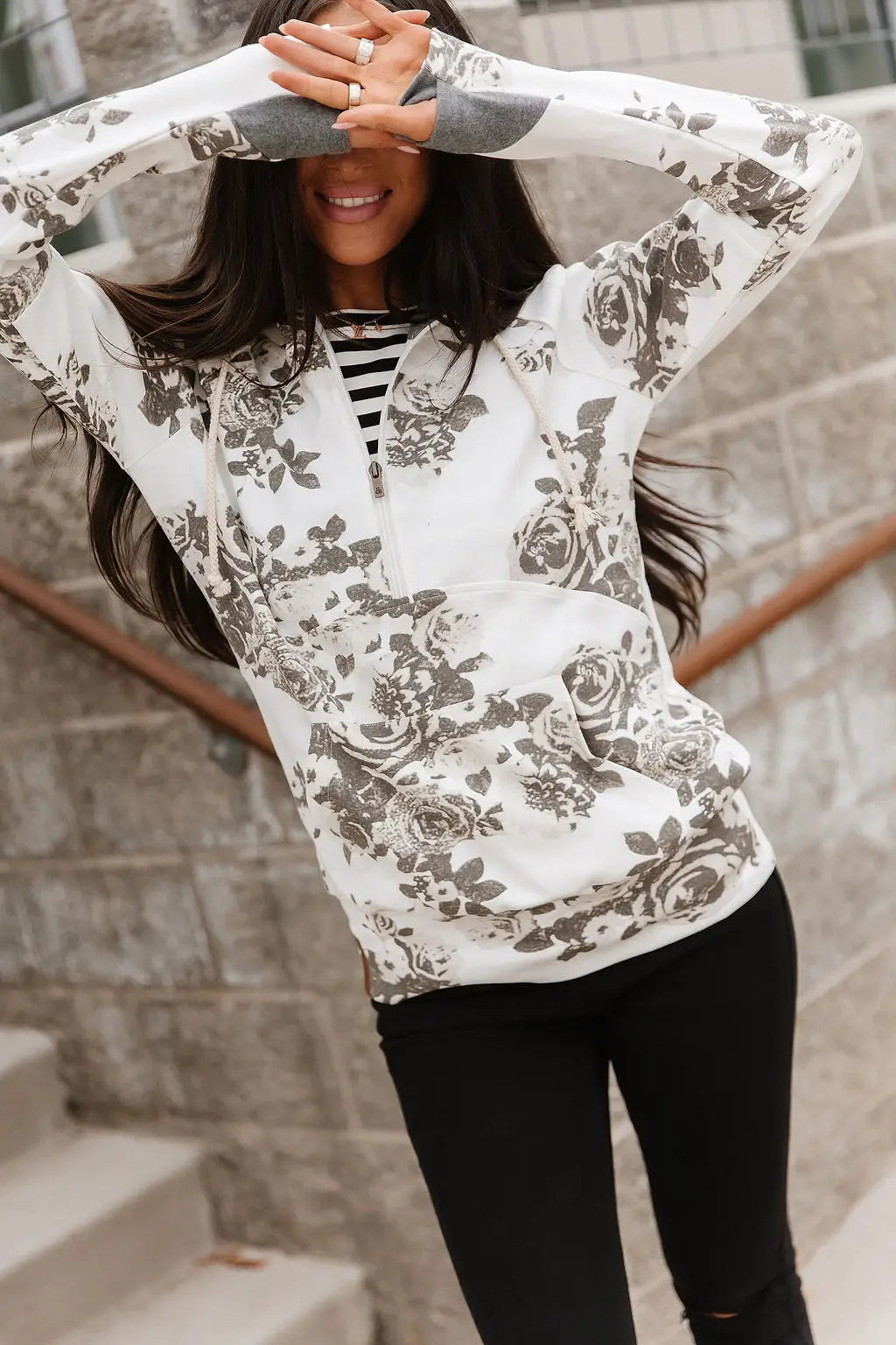 HalfZip Sweatshirt - Chasing Moments - Tops