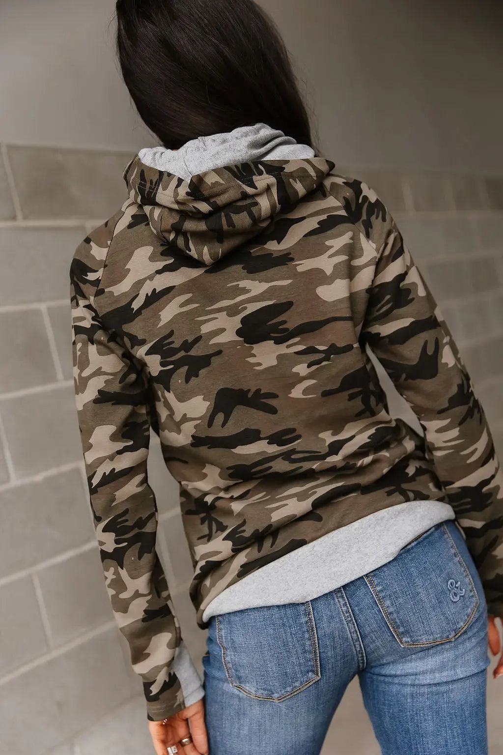 DoubleHood™ Sweatshirt - Carry-On Camo - Tops