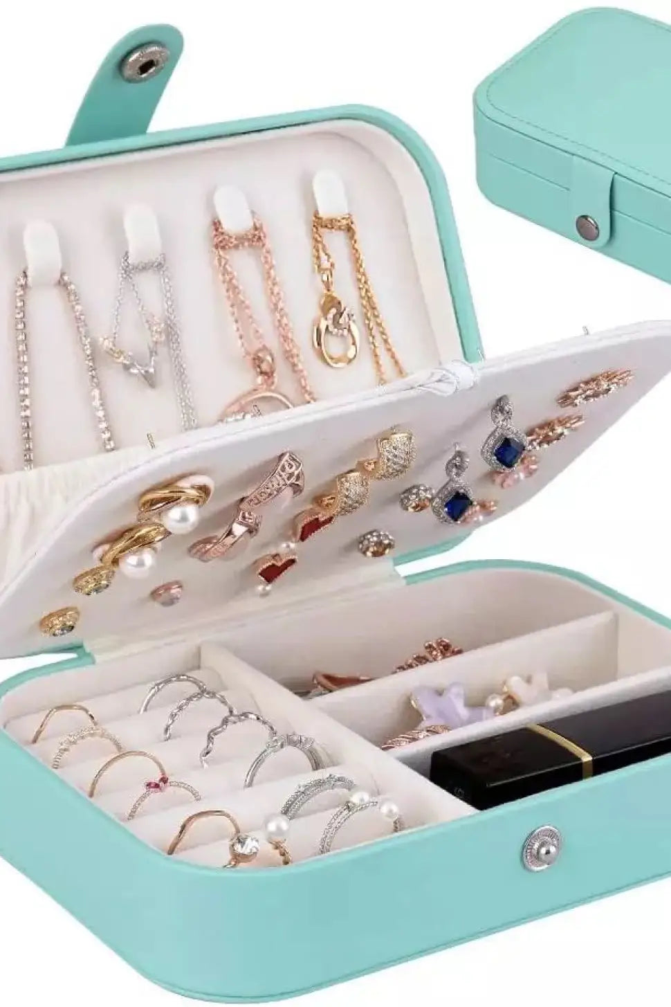 Travel Jewelry Case - Aqua - Beauty