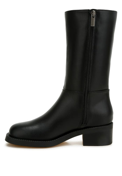 Soora Block Heel Calf Boots *Also in Brown