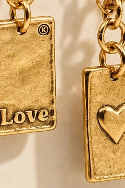Love Heart Original Lite Necklace - Antique Gold - original lite