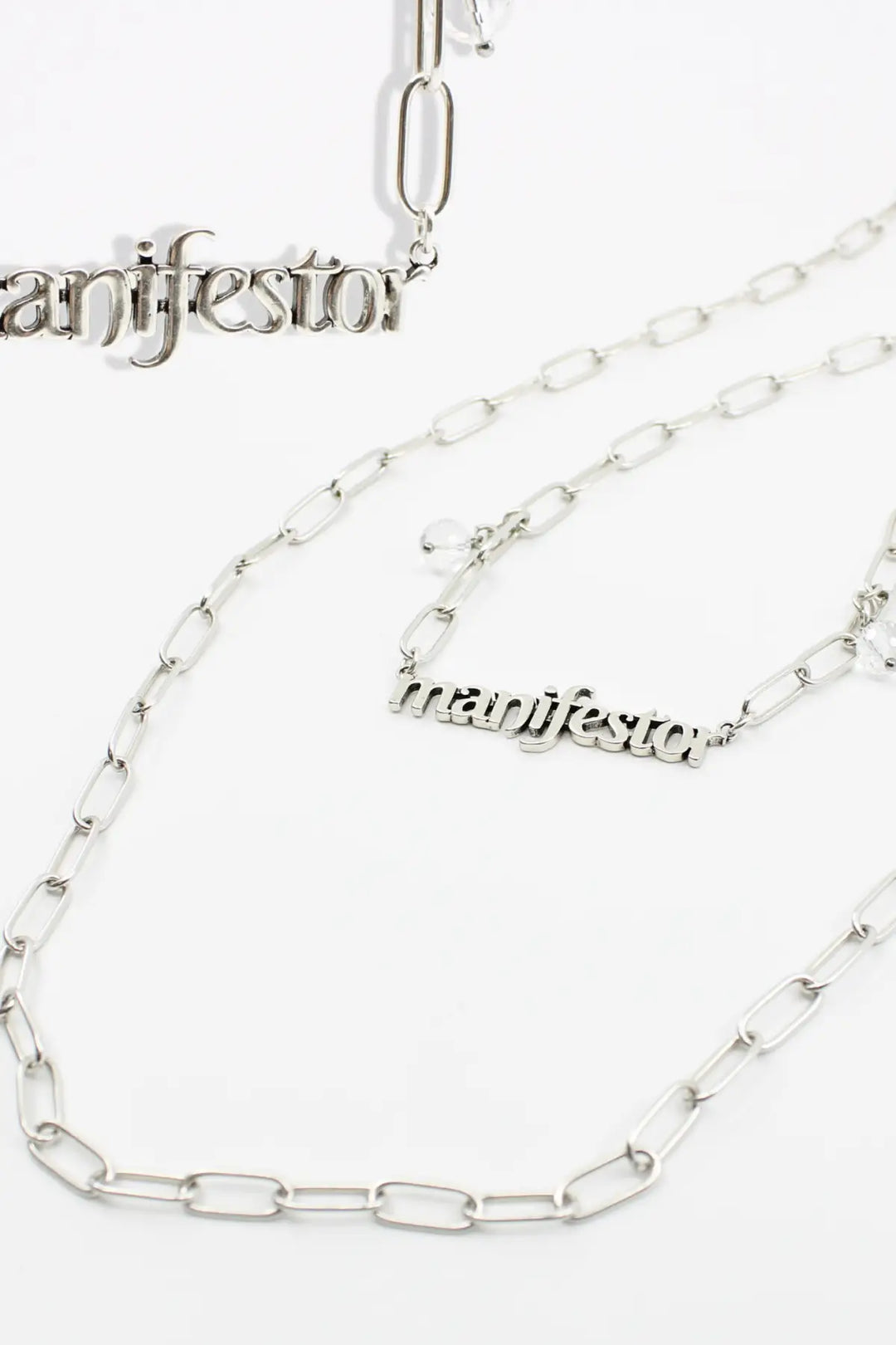 Manifestor Long Chain Necklace - Silver - Long chain