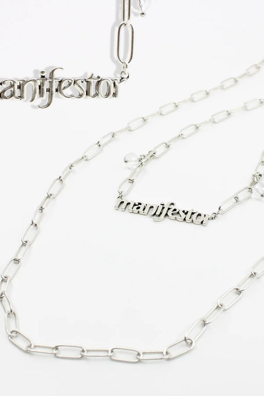 Manifestor Long Chain Necklace - Silver - Long chain