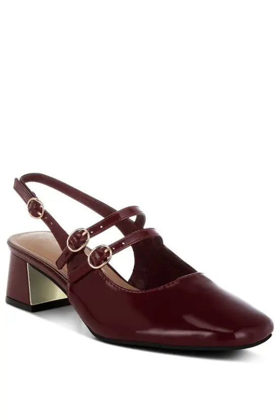 Cananga Block Heel Slingback Sandals - Shoes