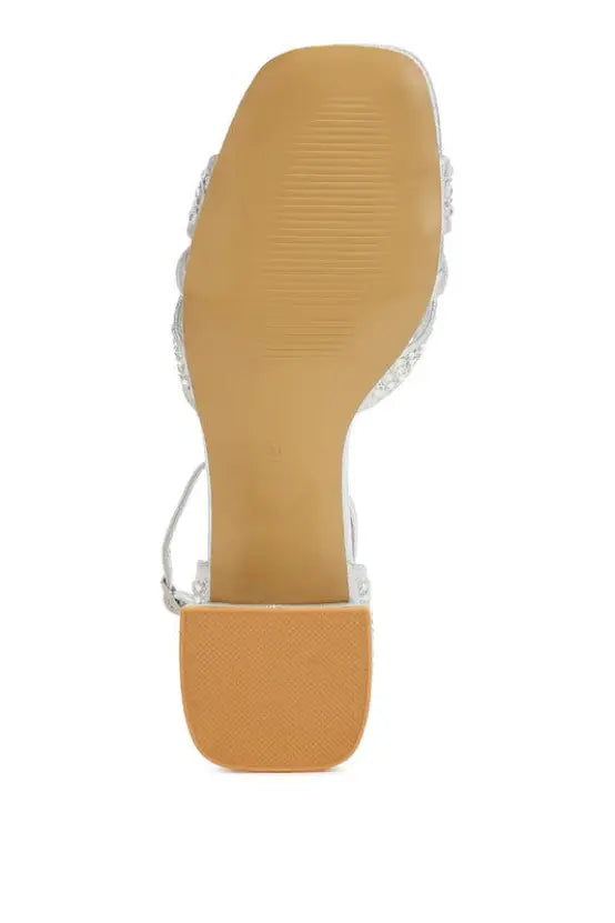 Babylon Low Block Heel Rhinestone Sandals *More Colors - Shoes