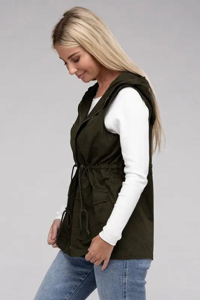 Military Hoodie Vest *More Colors! - OUTERWEAR