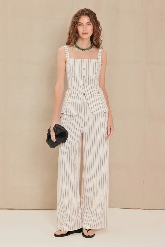 SUTTON STRIPE WOVEN PANTS - PANTS