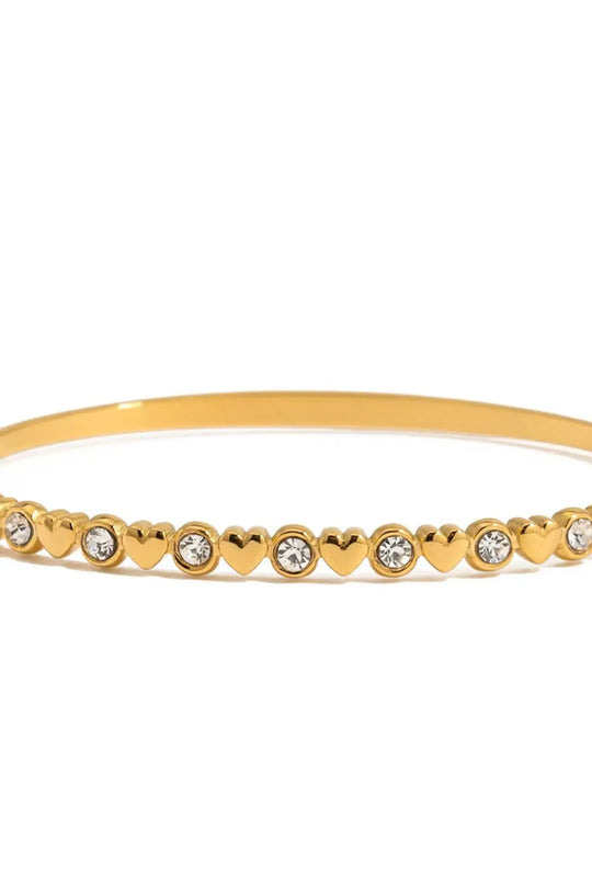 Hearts &amp; Diamonds Hinge Bracelet - WATERPROOF - Bracelet