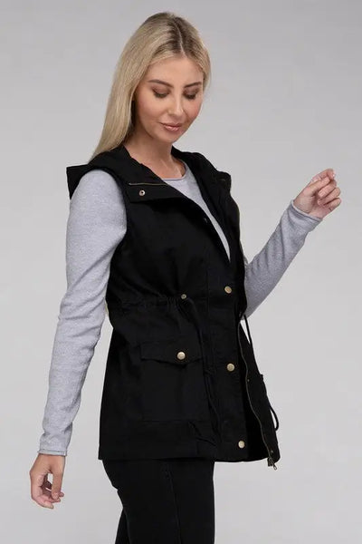 Military Hoodie Vest *More Colors! - OUTERWEAR
