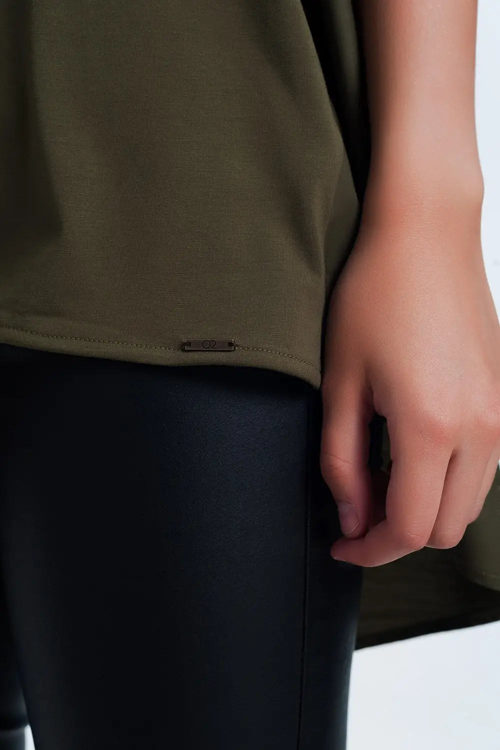 T-shirt dress in khaki - T-Shirts Tops