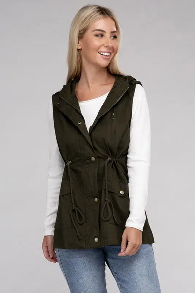 Military Hoodie Vest *More Colors! - OUTERWEAR