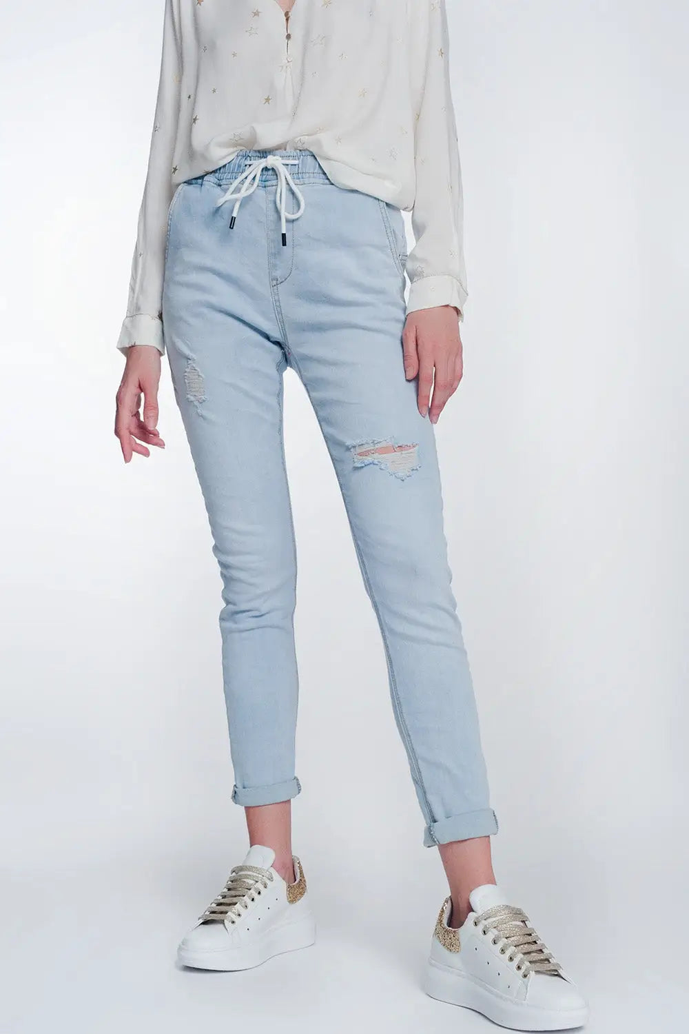 Jogger jeans in lightwash