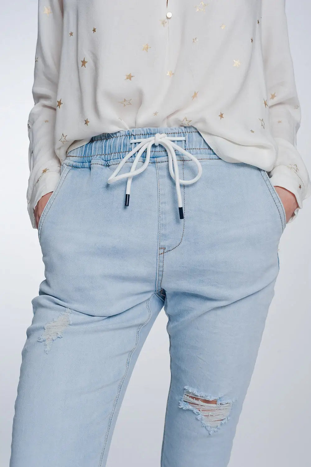 Jogger jeans in lightwash