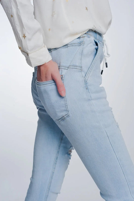 Jogger jeans in lightwash