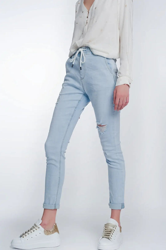 Jogger jeans in lightwash