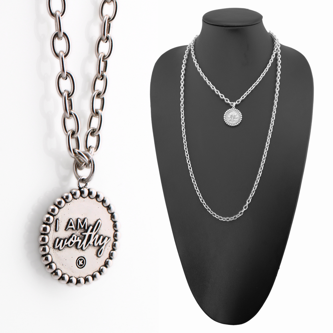 I Am Worthy Sun Essential Necklace - MELISSA JEAN