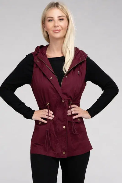 Military Hoodie Vest *More Colors! - OUTERWEAR