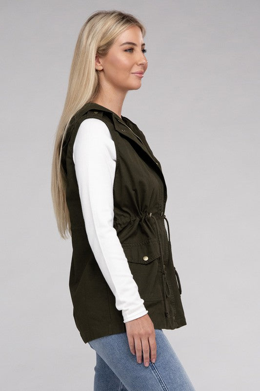 Military Hoodie Vest *More Colors!