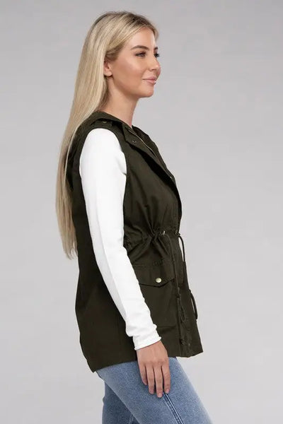 Military Hoodie Vest *More Colors! - OUTERWEAR
