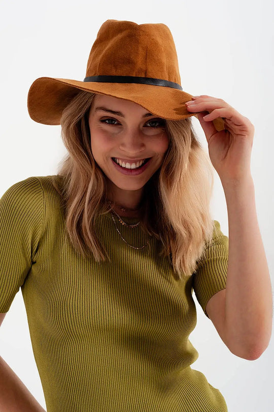 Rib knitted sweater with tie back in green - Sweaters