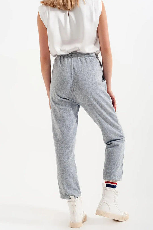 Joggers with elastic waist band in gray - Pants