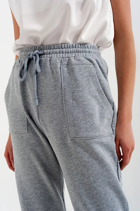 Joggers with elastic waist band in gray - Pants