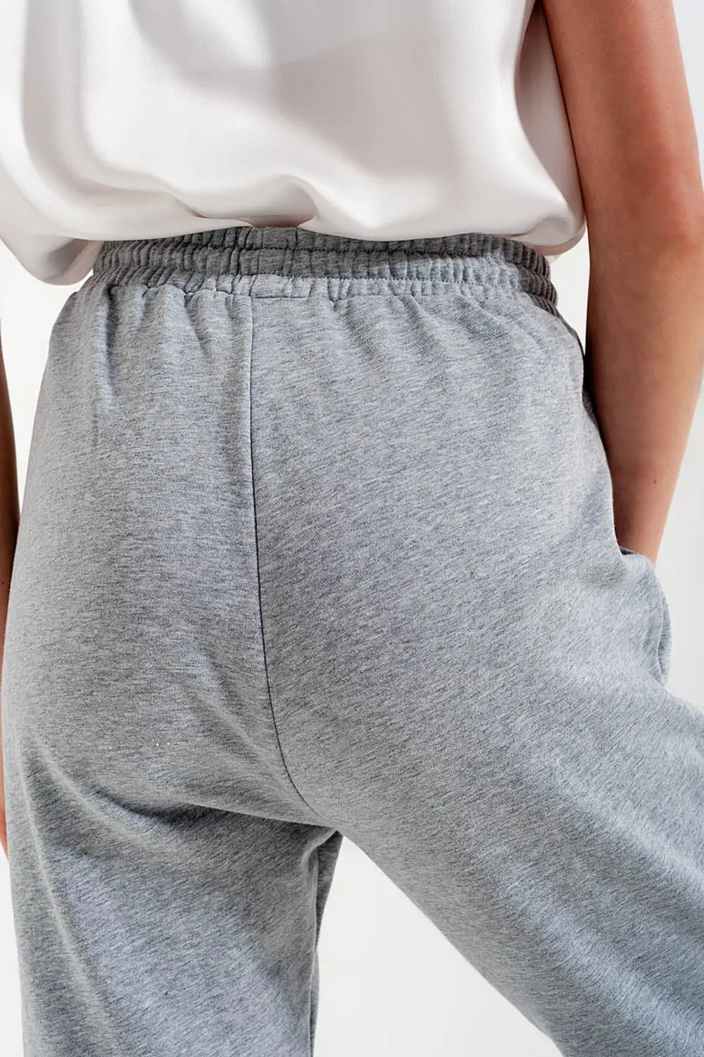 Joggers with elastic waist band in gray - Pants