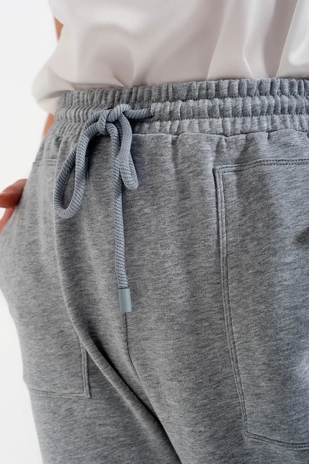 Joggers with elastic waist band in gray - Pants