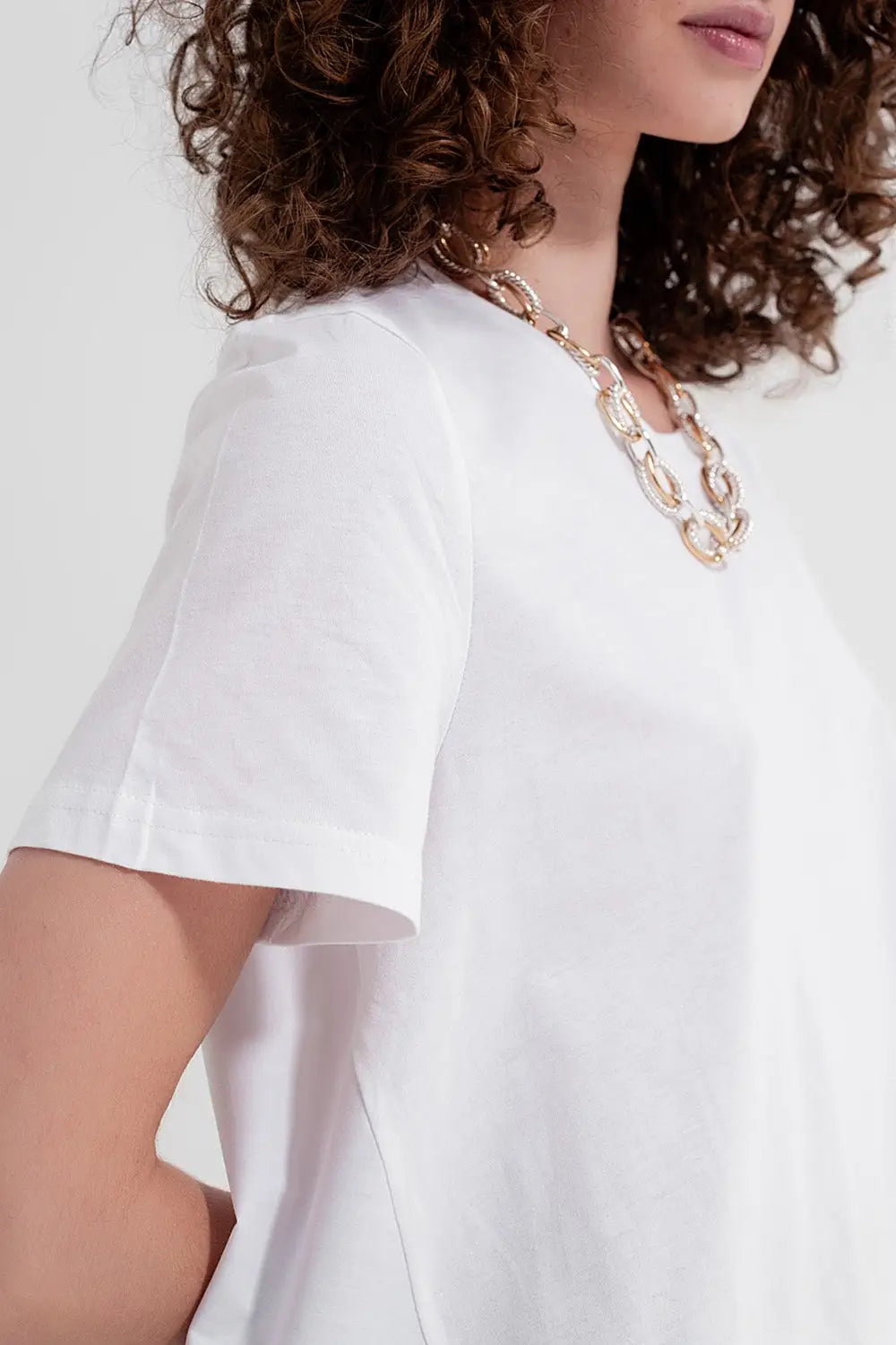 T shirt dress in white - T-Shirts