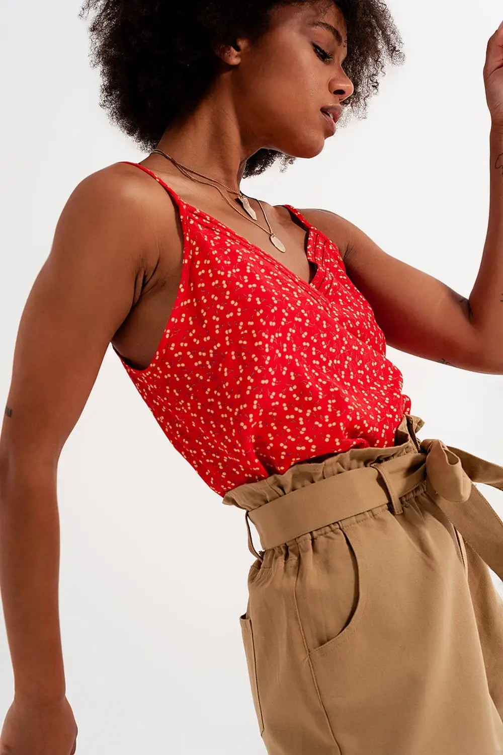 Cherry top in red - Tops