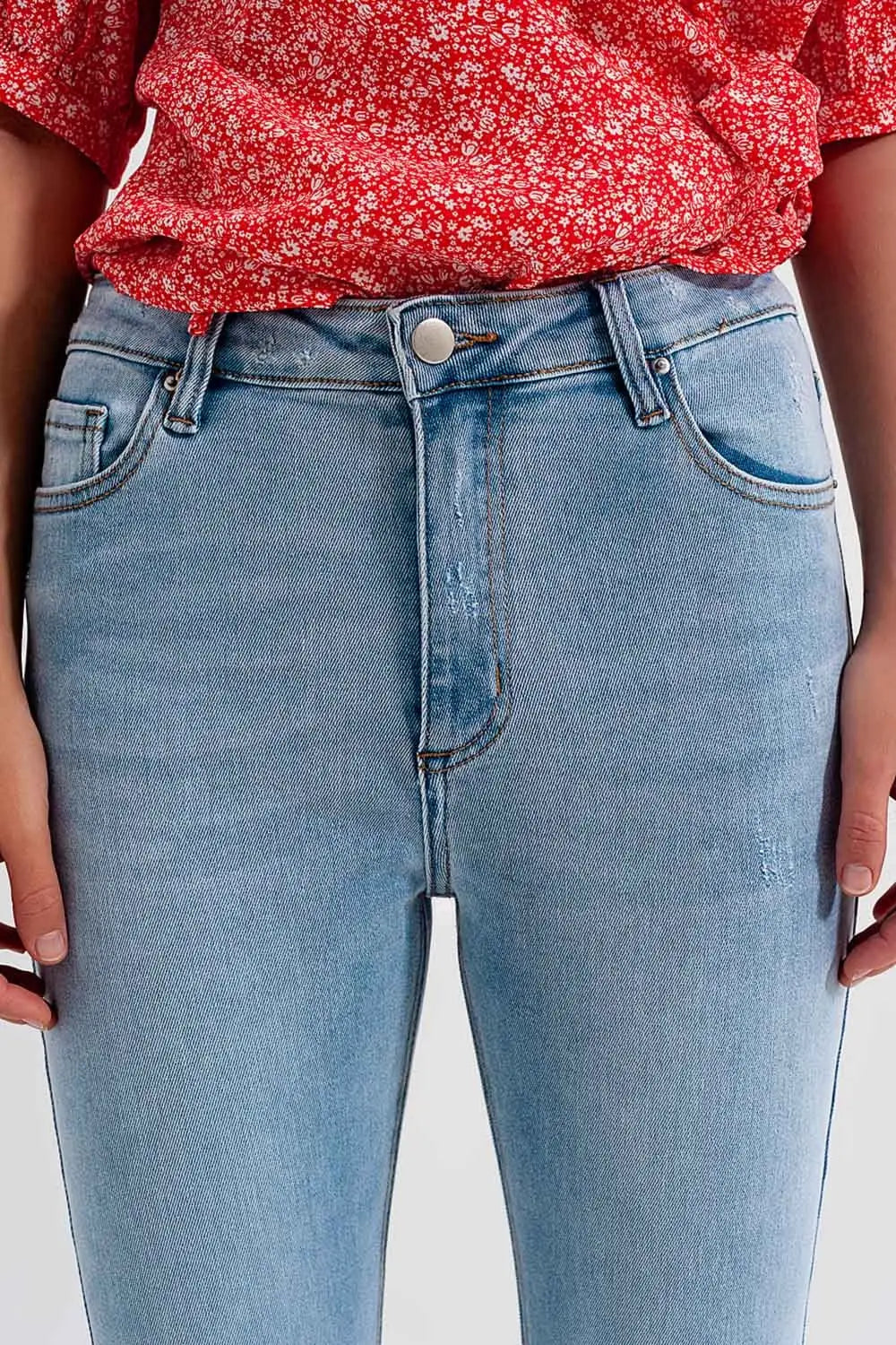 Bleach ripped jeans