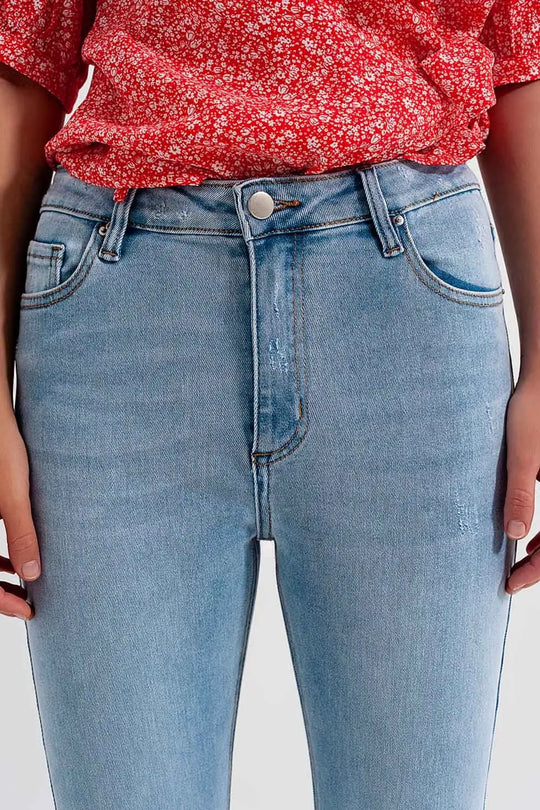 Bleach ripped jeans